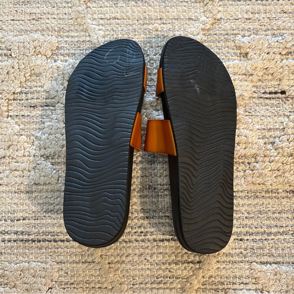 NWOB REEF Cushion Bounce Vista Slide Sandal In Cognac Black Size 10 - Picture 7 of 8